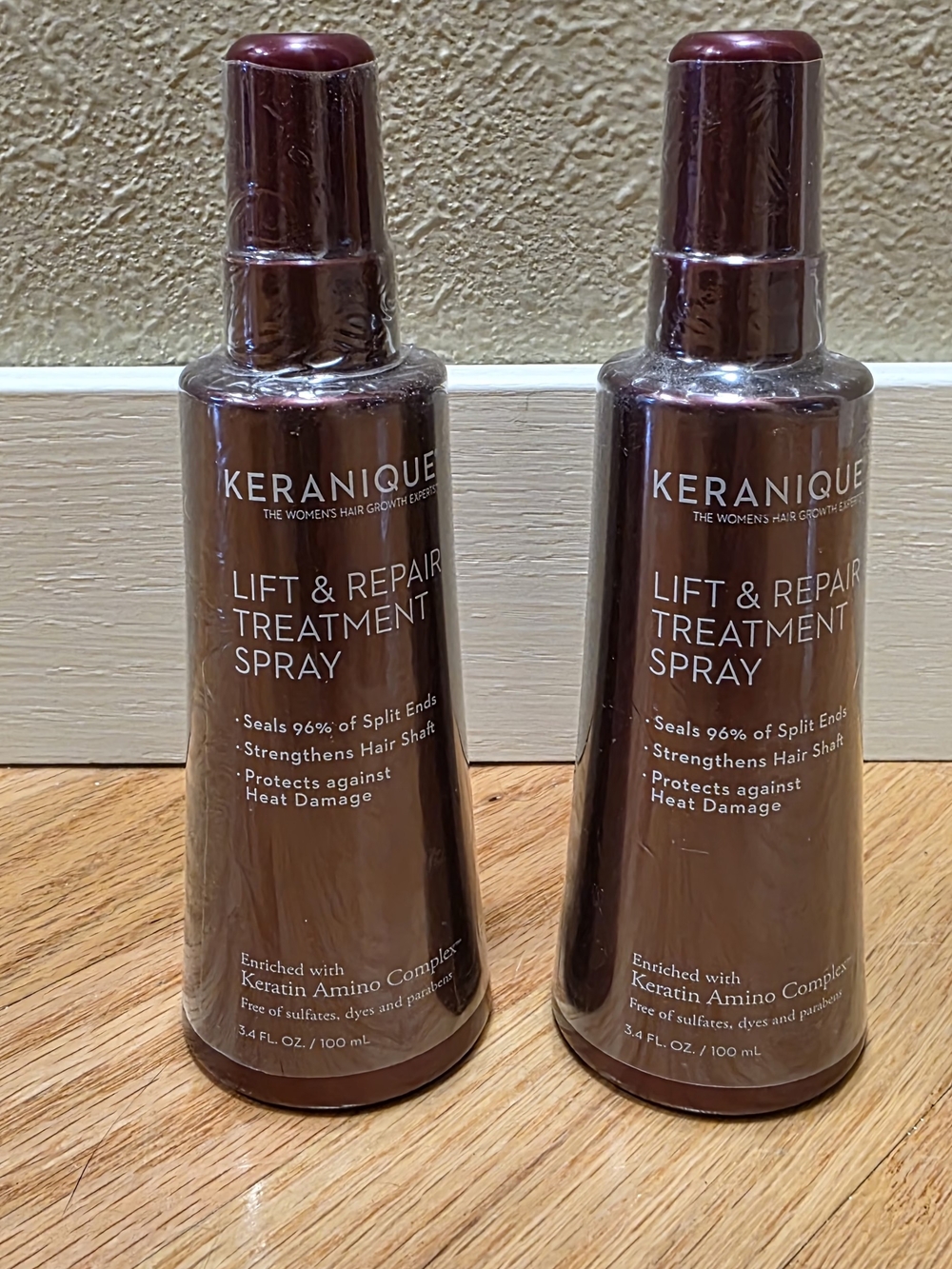 NEW Keranique Lift & Repair Treatment Spray - 2 Sealed Bottles